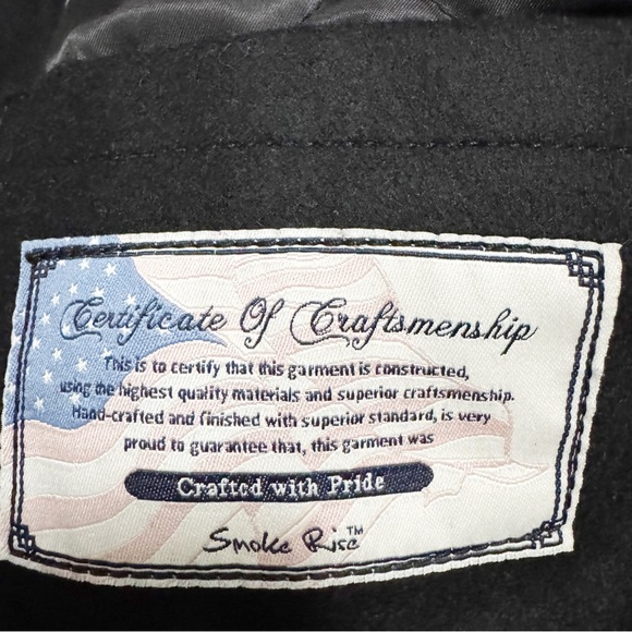 Smoke Rise Black Varsity Jacket XL - Picture 6 of 12